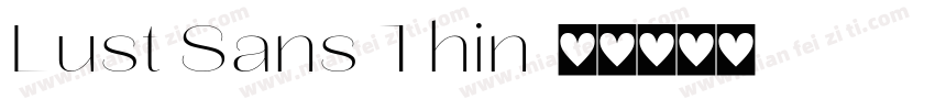 Lust Sans Thin字体转换